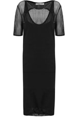 Bottega Veneta SHEER RIB KNIT DRESS | BLACK